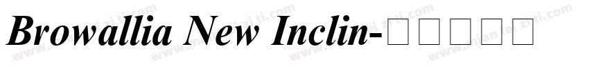 Browallia New Inclin字体转换